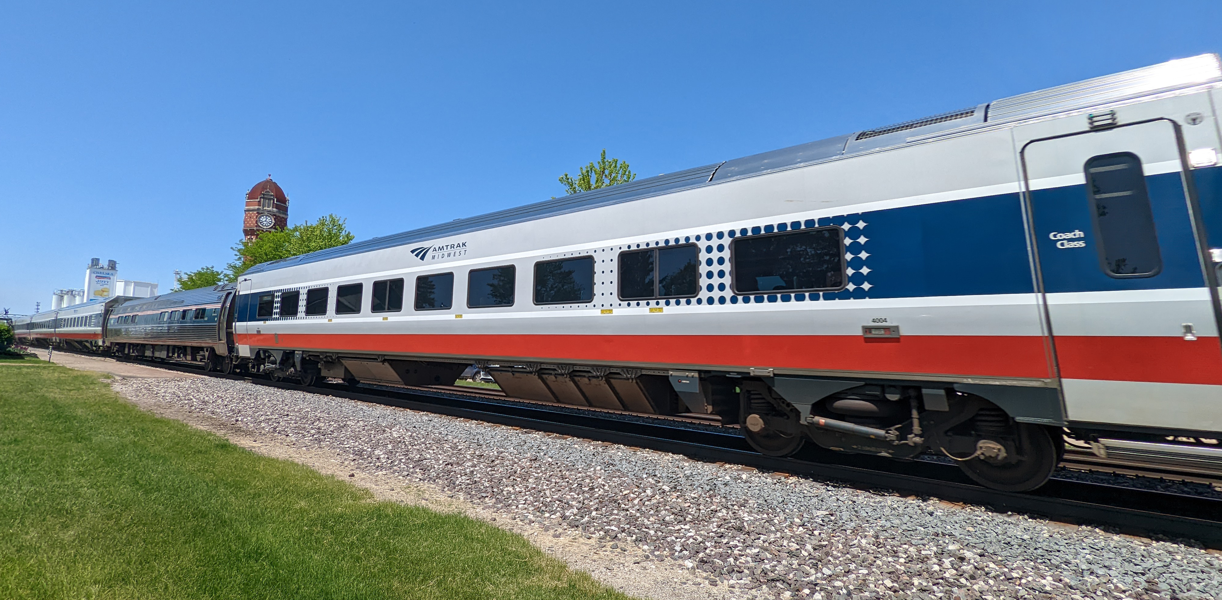 An Amtrak Venture Car.