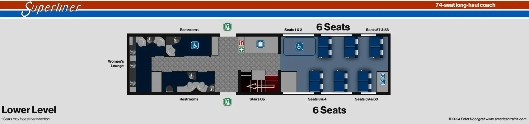 Superliner Coach Lower Level