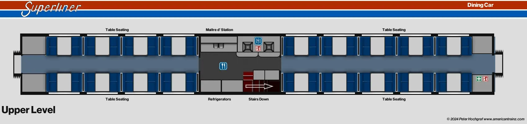 Superliner Diner Upper Level